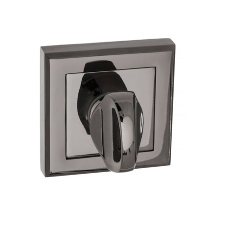 STATUS WC Turn and Release on Square Rose - Black Nickel - Each