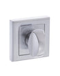 STATUS WC Turn and Release on Square Rose - Satin Chrome - Each