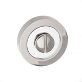 STATUS WC Turn and Release on Round Rose - Satin Chrome/Polished Chrome - Each