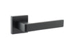 STATUS Montana Lever Door Handle on S4 Square Rose - Matt Black - Set