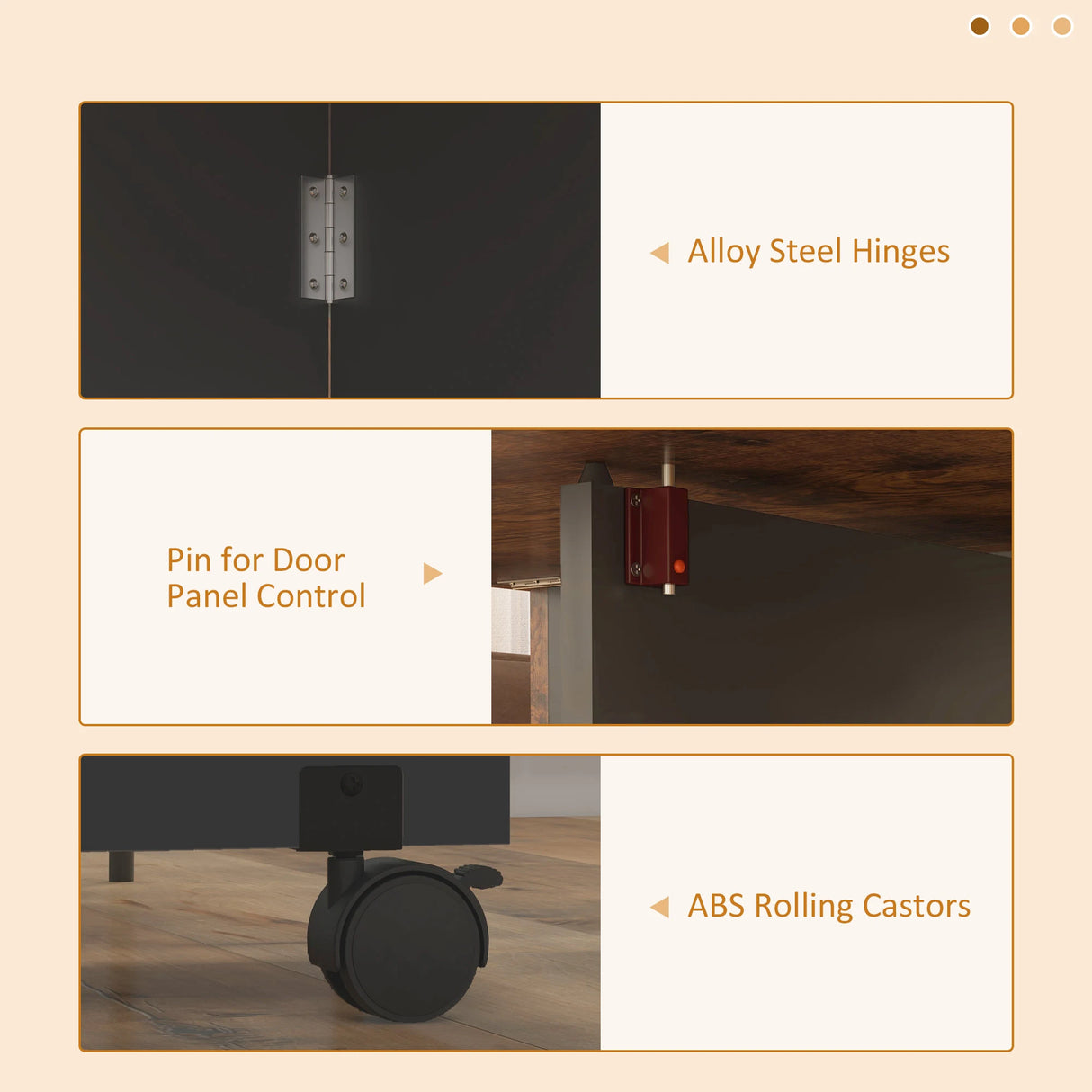 HOMCOM Folding Dining Table, Drop Leaf Table for Small Spaces, Foldable Table with Drawer and Storage Shelves for Kitchen, Dining Room, Rustic Brown