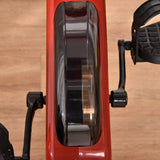 HOMCOM Folding Exercise Bike, Fitness Bicycle Indoor Trainer, 8-Level Magnetic Resistance Adjustable, with LCD Monitor, Pulse Sensor, Red