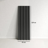 Outsunny Set of 12 Corrugated Steel Roof Sheet Panels - Black