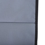 Outsunny Set of 2 Foldable Garden Beach Chair Mat Lightweight Outdoor Sun Lounger Seats Adjustable Back Metal Frame PE Fabric Head Pillow w/ Carry Bag,Grey