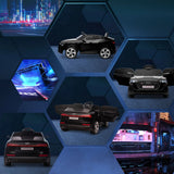 HOMCOM Audi E-tron Licensed 12V Kids Electric Ride on, Electric Car for Kids, with Parental Remote, Music Lights MP3, Suspension Wheels, for 3-5 Years, Black