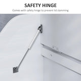 HOMCOM 61L Home Storage Chest - White