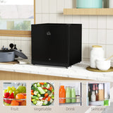HOMCOM 46 Litre Lockable Countertop Fridge - Black