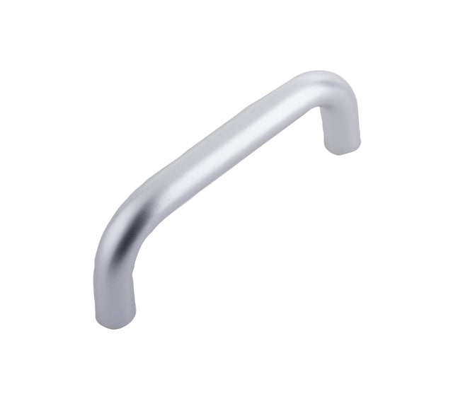 Aluminium 19mm D Shape Pull Handle Bolt Through Fixing F2 Finish 150x19mm Satin Anodised Aluminium