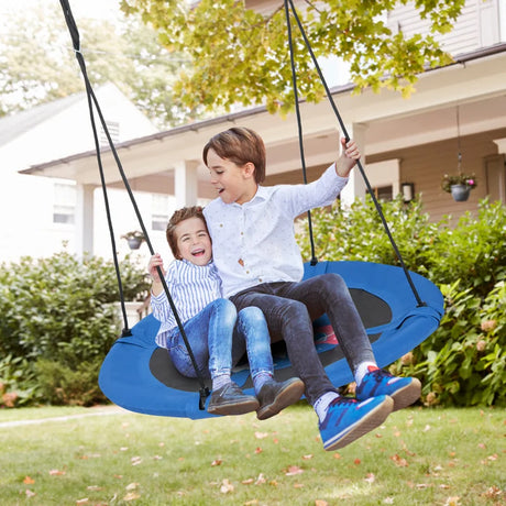 40 Inches Saucer Tree Swing with Adjustable Hanging Ropes and 900D Oxford Fabric-Rocket