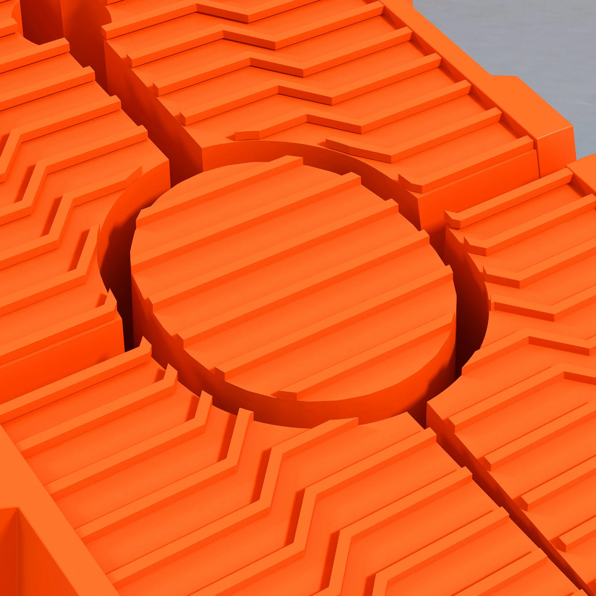 DURHAND 2 Pieces Car Ramps Heavy Duty 2.5 Ton Motorhome Levelling Ramps, Plastic Garage Workshop Car Lift, Portable Automotive Vehicle Campervan Car Ramp, Orange