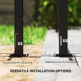 Outsunny 3 x 3 m Retractable Roof Pergola, with Curtains - Beige