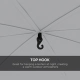 Outsunny 3.5 x 3.5M Camping Gazebo, Outdoor Event Shelter Dome Tent Garden Sun Shelter Patio Spire Arc Pavilion Camp Sun Shade Tent for 6-8 Person, Light Blue