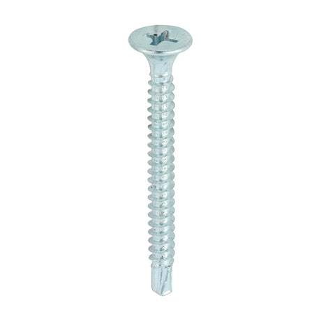 1000 x TIMCO Drywall Self-Drilling Bugle Head Silver Screws - 3.5 x 38