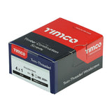 200 x TIMCO Twin-Threaded Countersunk Silver Woodscrews - 4 x 1