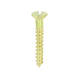 200 x TIMCO Solid Brass Countersunk Woodscrews - 6 x 1