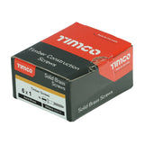 200 x TIMCO Solid Brass Countersunk Woodscrews - 6 x 1