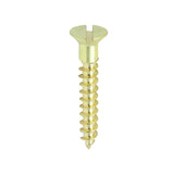 200 x TIMCO Solid Brass Countersunk Woodscrews - 7 x 1