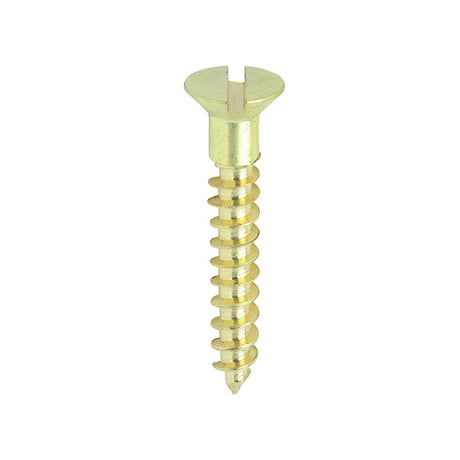 200 x TIMCO Solid Brass Countersunk Woodscrews - 7 x 1