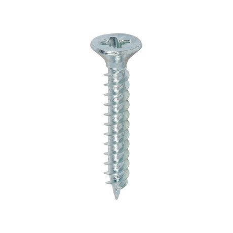 200 x TIMCO Twin-Threaded Countersunk Silver Woodscrews - 7 x 1