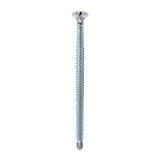 500 x TIMCO Drywall Self-Drilling Bugle Head Silver Screws - 4.2 x 75
