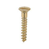200 x TIMCO Solid Brass Countersunk Woodscrews - 8 x 1