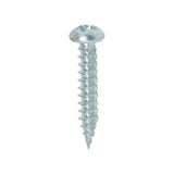 200 x TIMCO Twin-Threaded Round Head Silver Woodscrews - 8 x 1