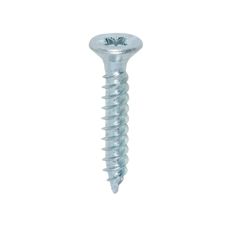 200 x TIMCO Twin-Threaded Countersunk Silver Woodscrews - 8 x 1