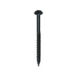 200 x TIMCO Twin-Threaded Round Head Black Woodscrews - 8 x 2