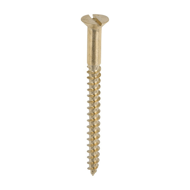 200 x TIMCO Solid Brass Countersunk Woodscrews - 8 x 2