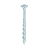 200 x TIMCO Twin-Threaded Countersunk Silver Woodscrews - 8 x 2