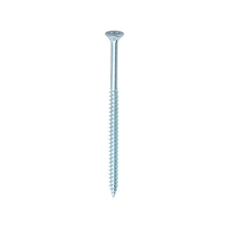 200 x TIMCO Twin-Threaded Countersunk Silver Woodscrews - 8 x 3