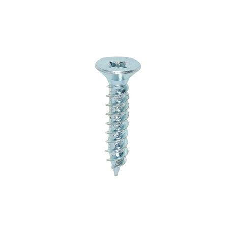 200 x TIMCO Twin-Threaded Countersunk Silver Woodscrews - 10 x 1