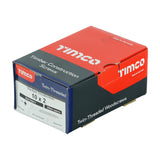 200 x TIMCO Twin-Threaded Round Head Black Woodscrews - 10 x 2