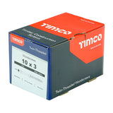 200 x TIMCO Twin-Threaded Round Head Silver Woodscrews - 10 x 3