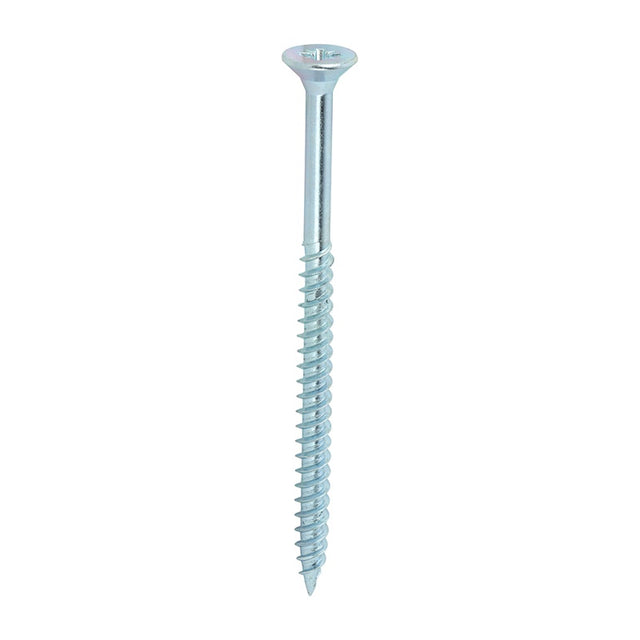 100 x TIMCO Twin-Threaded Countersunk Silver Woodscrews - 10 x 3