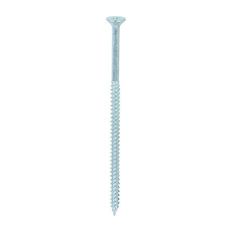 100 x TIMCO Twin-Threaded Countersunk Silver Woodscrews - 10 x 4