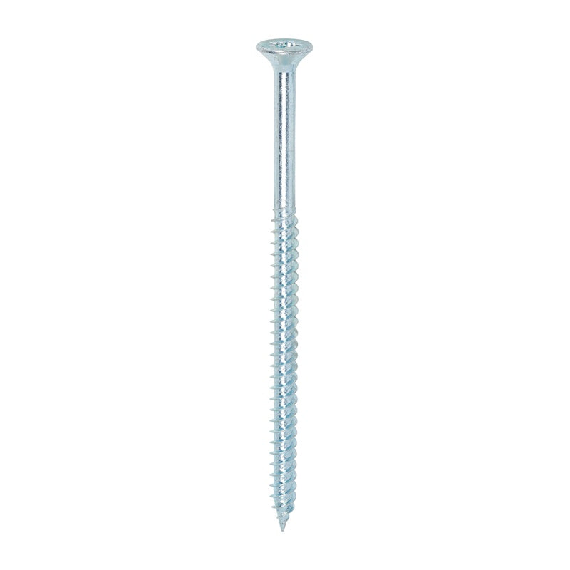 100 x TIMCO Twin-Threaded Countersunk Silver Woodscrews - 12 x 4