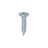 200 x TIMCO Twin-Threaded Countersunk Silver Woodscrews - 8 x 3/4