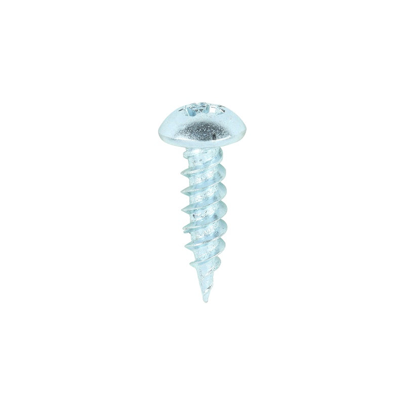 200 x TIMCO Twin-Threaded Round Head Silver Woodscrews - 8 x 5/8