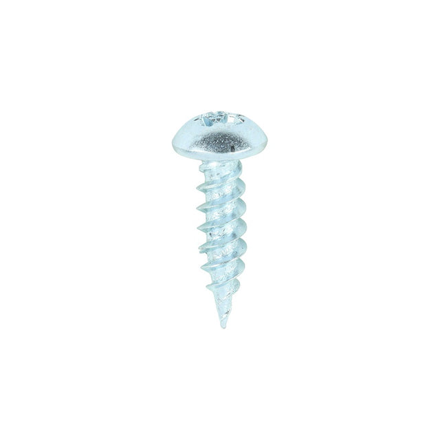 200 x TIMCO Twin-Threaded Round Head Silver Woodscrews - 8 x 5/8