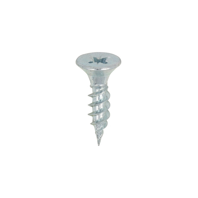 200 x TIMCO Twin-Threaded Countersunk Silver Woodscrews - 10 x 3/4