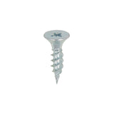 200 x TIMCO Twin-Threaded Countersunk Silver Woodscrews - 10 x 3/4