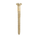 200 x TIMCO Solid Brass Countersunk Woodscrews - 6 x 1 1/2