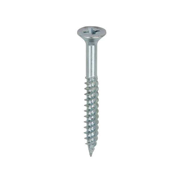 200 x TIMCO Twin-Threaded Countersunk Silver Woodscrews - 8 x 1 1/2