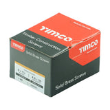 200 x TIMCO Solid Brass Countersunk Woodscrews - 8 x 1 1/4