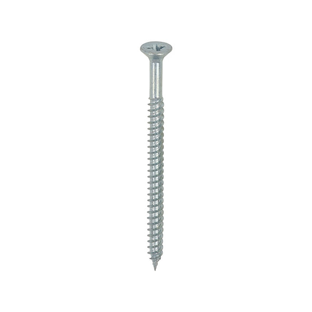 200 x TIMCO Twin-Threaded Countersunk Silver Woodscrews - 8 x 2 1/2