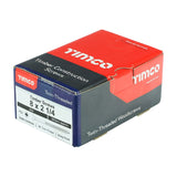 200 x TIMCO Twin-Threaded Countersunk Silver Woodscrews - 8 x 2 1/4