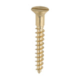 200 x TIMCO Solid Brass Countersunk Woodscrews - 10 x 1 1/2