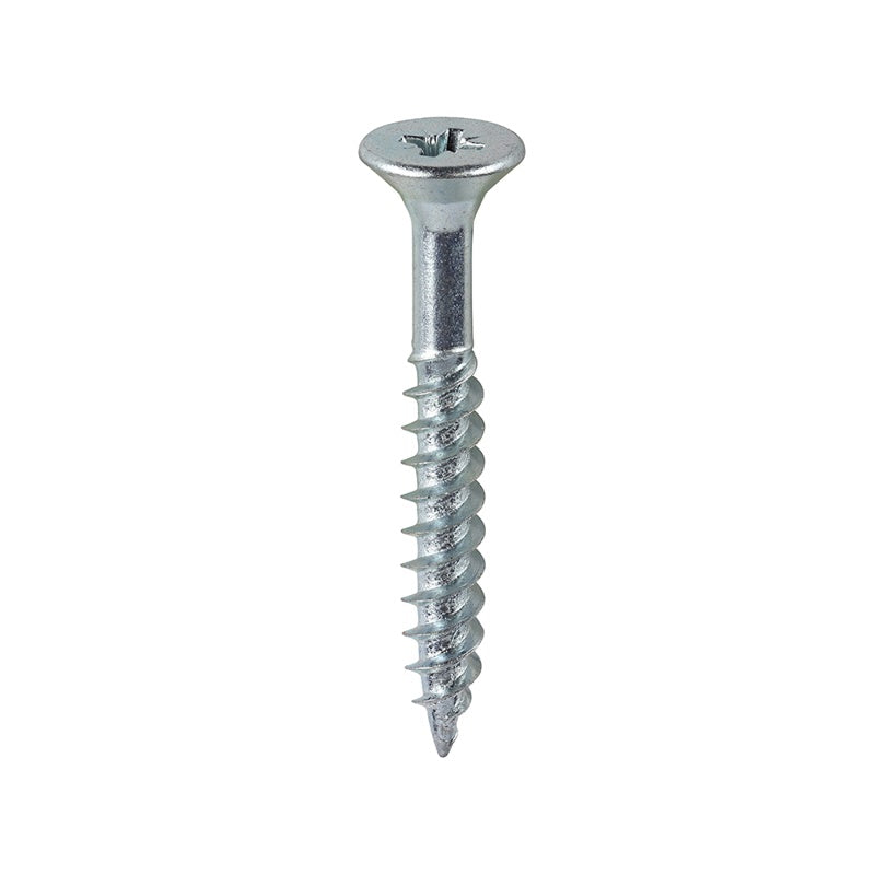 200 x TIMCO Twin-Threaded Countersunk Silver Woodscrews - 10 x 1 1/2