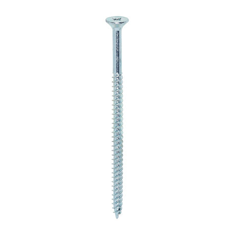 100 x TIMCO Twin-Threaded Countersunk Silver Woodscrews - 10 x 3 1/2